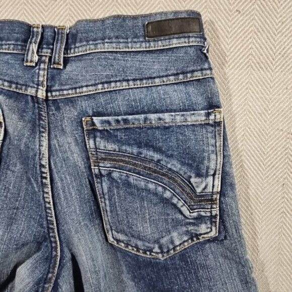 Ring Of Fire Jeans Women's 18 (30x28) Blue Denim Mid Rise Slim Straight Sretch - Picture 14 of 16